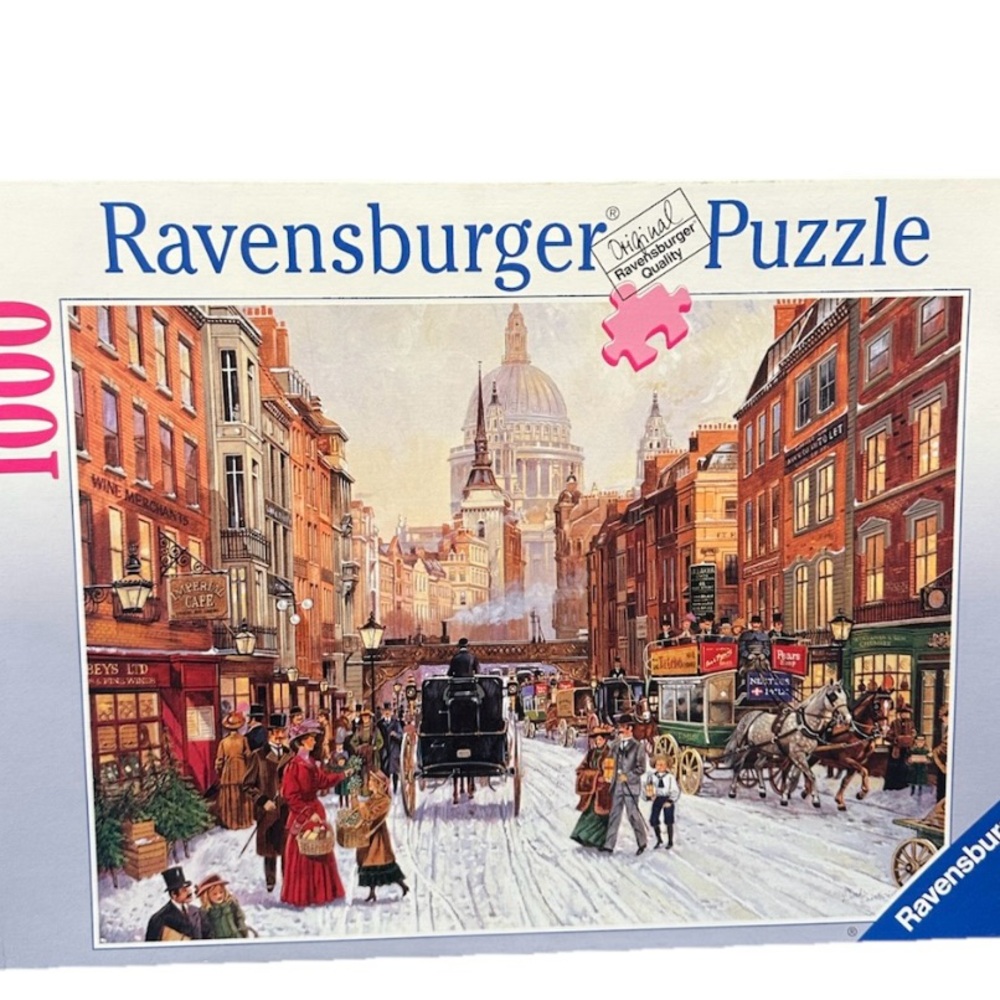 Ravensburger London Street Puzzle - 1000 Pieces Ludgate Hill 1998 Complete
